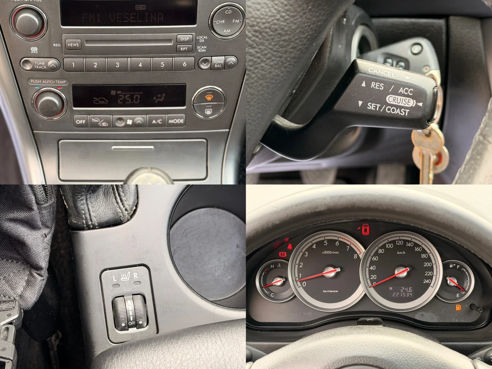 Subaru Outback 2.5I/4X4/ПАНОРАМА/ИТАЛИЯ/УНИКАТ, снимка 15 - Автомобили и джипове - 54067272