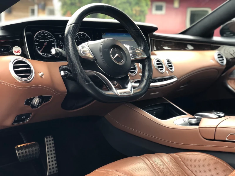 Mercedes-Benz S 63 AMG 4mat-Burmester-Head-up-Pod-Obdu-Vaku-Masaj-360kam!, снимка 6 - Автомобили и джипове - 49655446