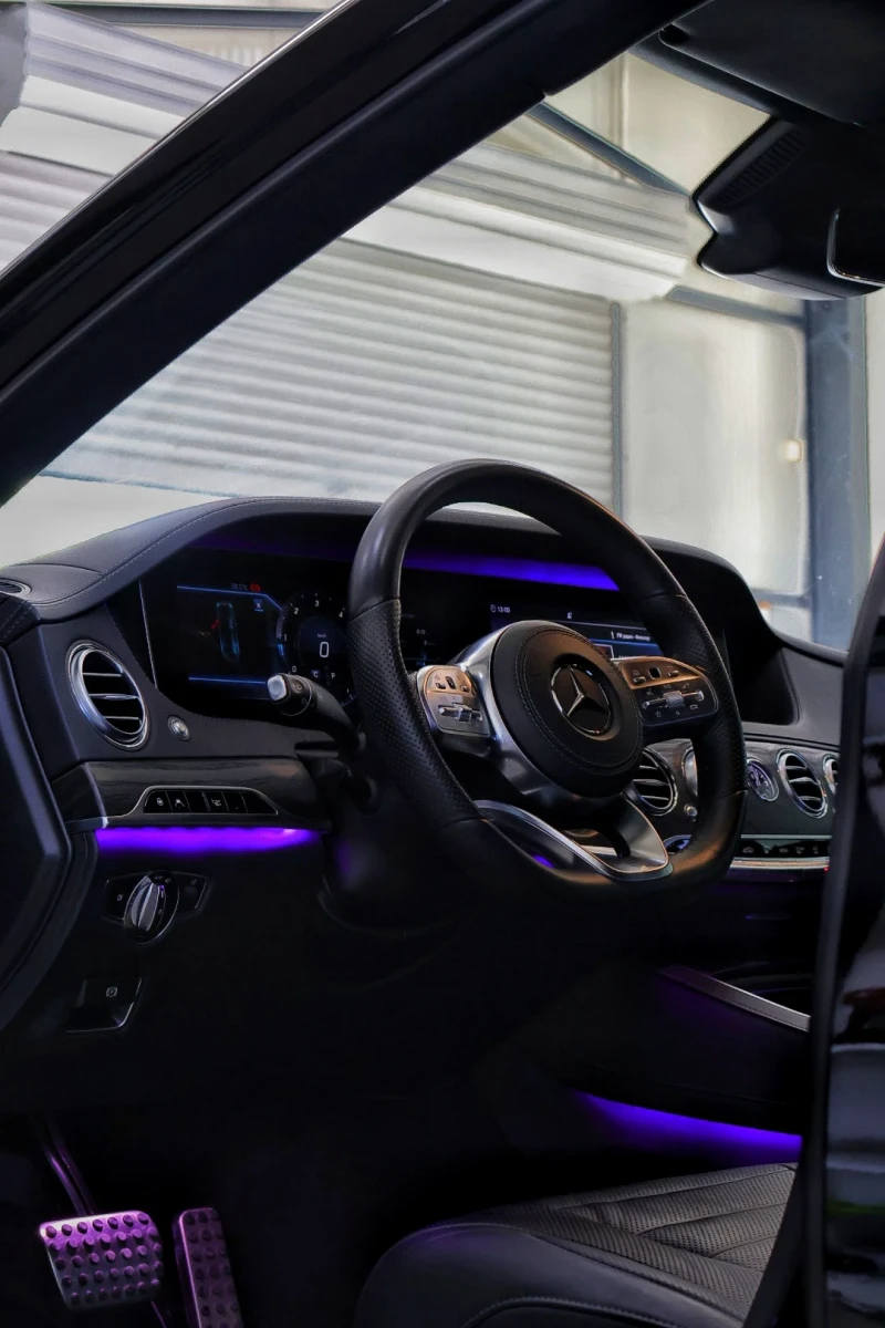 Mercedes-Benz S 400  AMG* 4MAT* 9G* DISTR* HUD* ВАКУМ* ОБДУХ* 360САМ* , снимка 8 - Автомобили и джипове - 52545728