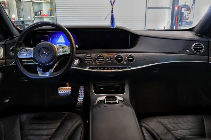 Mercedes-Benz S 400  AMG* 4MAT* 9G* DISTR* HUD* ВАКУМ* ОБДУХ* 360САМ* , снимка 9 - Автомобили и джипове - 52545728