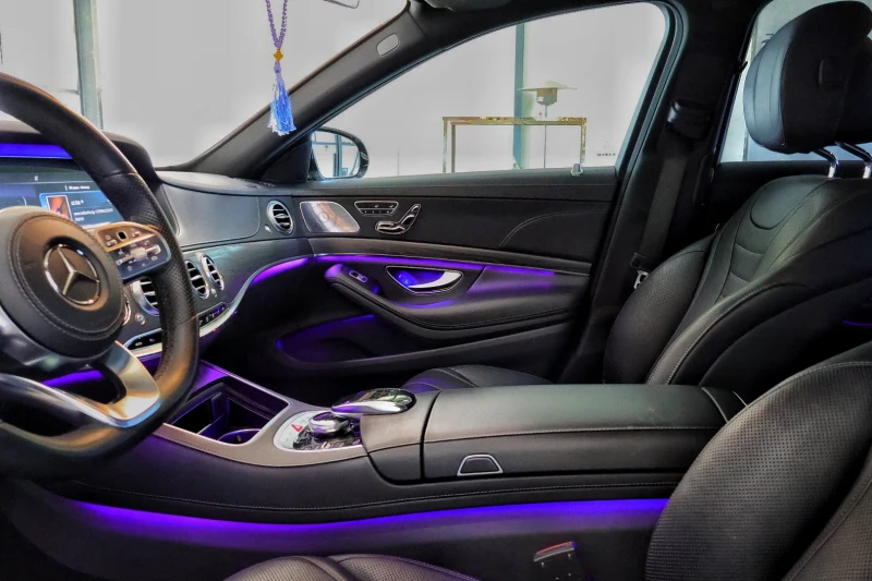 Mercedes-Benz S 400  AMG* 4MAT* 9G* DISTR* HUD* ВАКУМ* ОБДУХ* 360САМ* , снимка 12 - Автомобили и джипове - 52545728