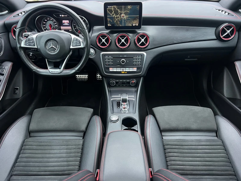 Mercedes-Benz CLA 45 AMG FACELIFT/F1/PANORAMA/CARBON/FULL/MAX/UNIKAT, снимка 14 - Автомобили и джипове - 53421848