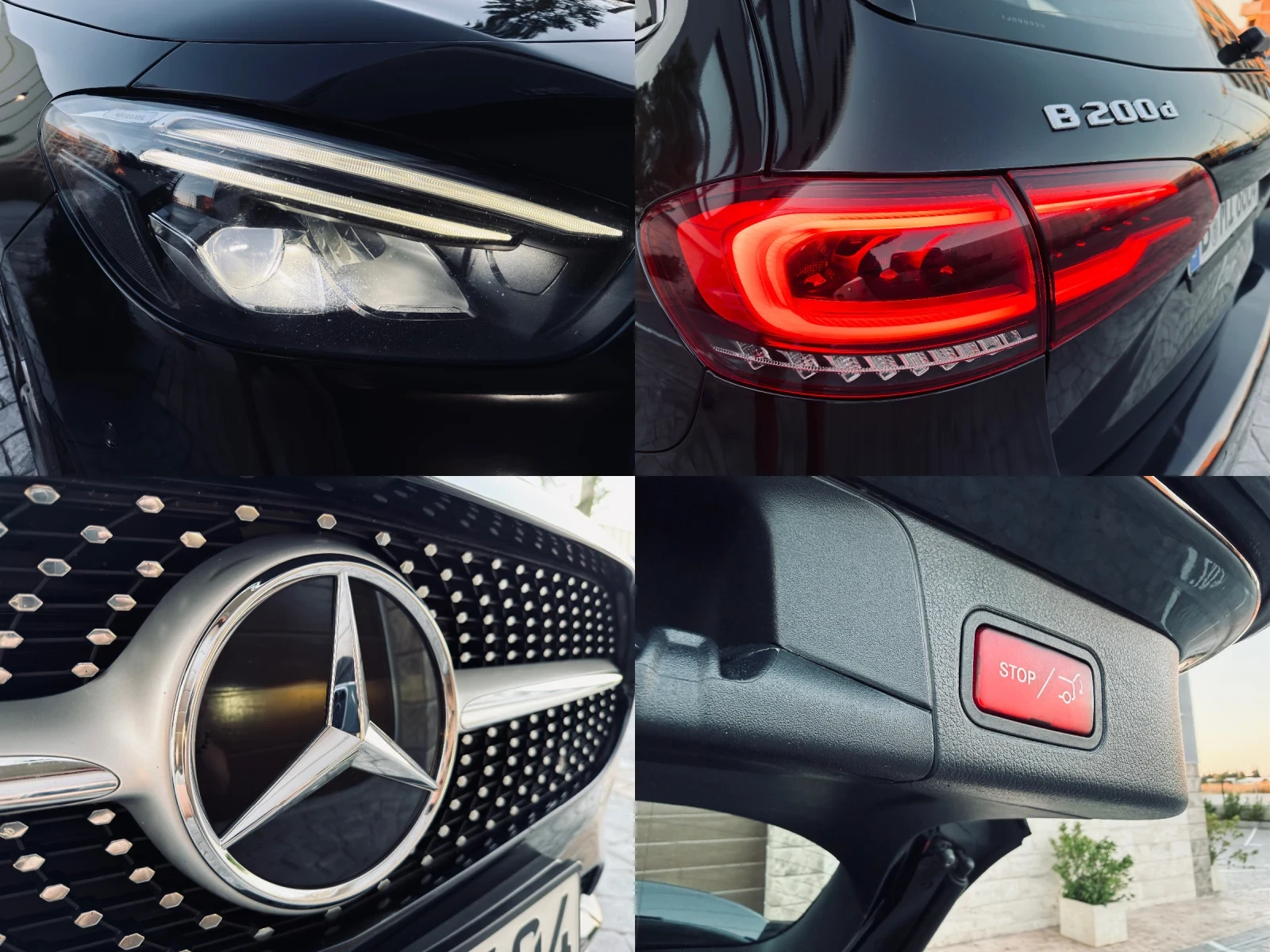 Mercedes-Benz B 200 FULL AMG Panorama Carbon LED ЛИЗИНГ , снимка 14 - Автомобили и джипове - 55180790