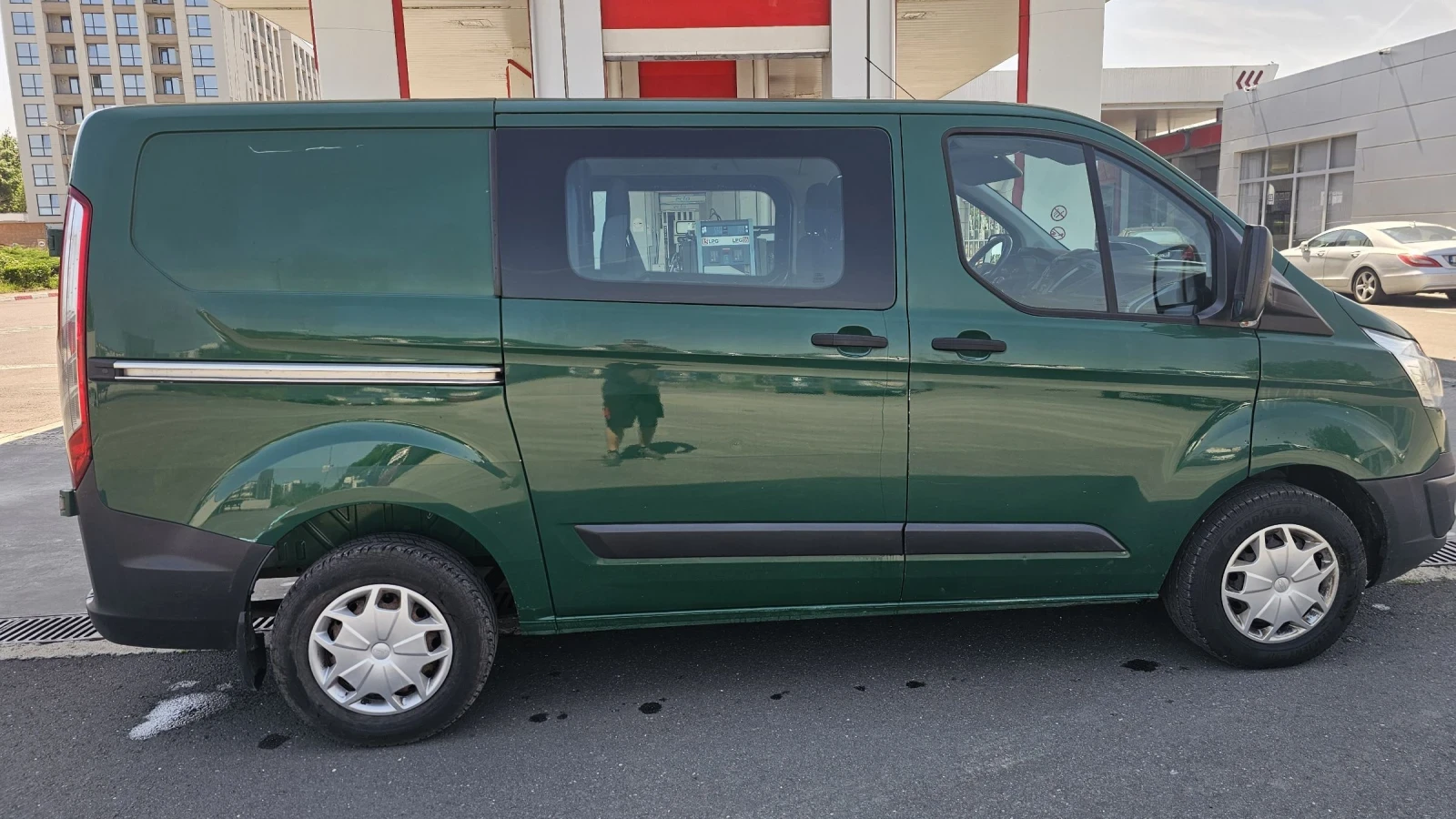 Ford Transit Custom 2.0 TDI ТОВАРОПЪТНИЧЕСКИ 6 МЕСТА-КЛИМА , снимка 7 - Бусове и автобуси - 54805711