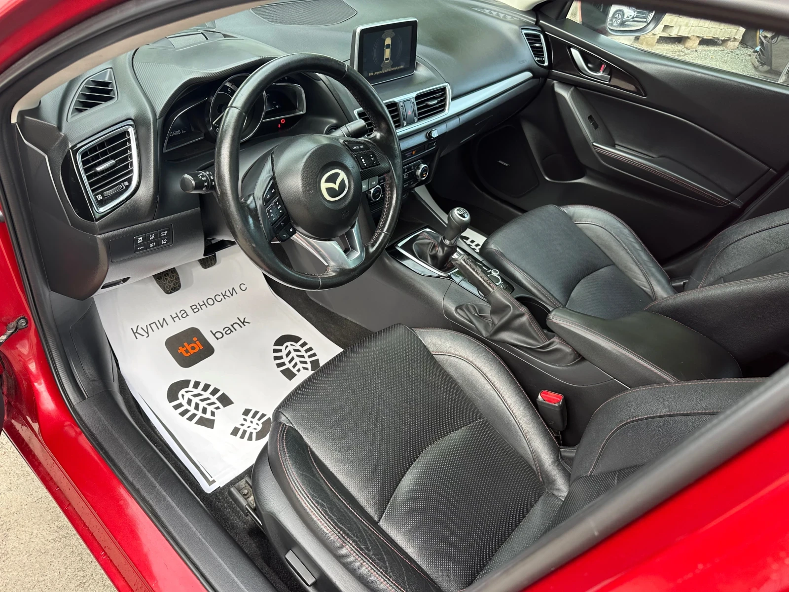 Mazda 3 Дистроник Нави Лед Ксенон Блутот Евро6 Дистроник  , снимка 9 - Автомобили и джипове - 54083233