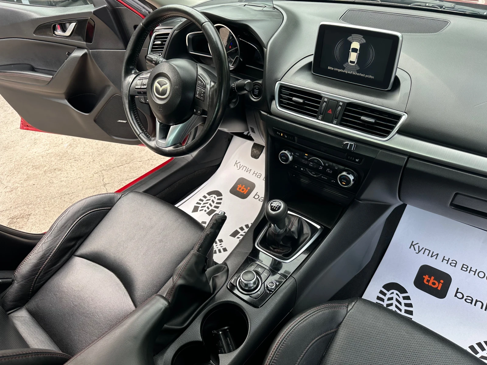 Mazda 3 Дистроник Нави Лед Ксенон Блутот Евро6 Дистроник  , снимка 14 - Автомобили и джипове - 54083233