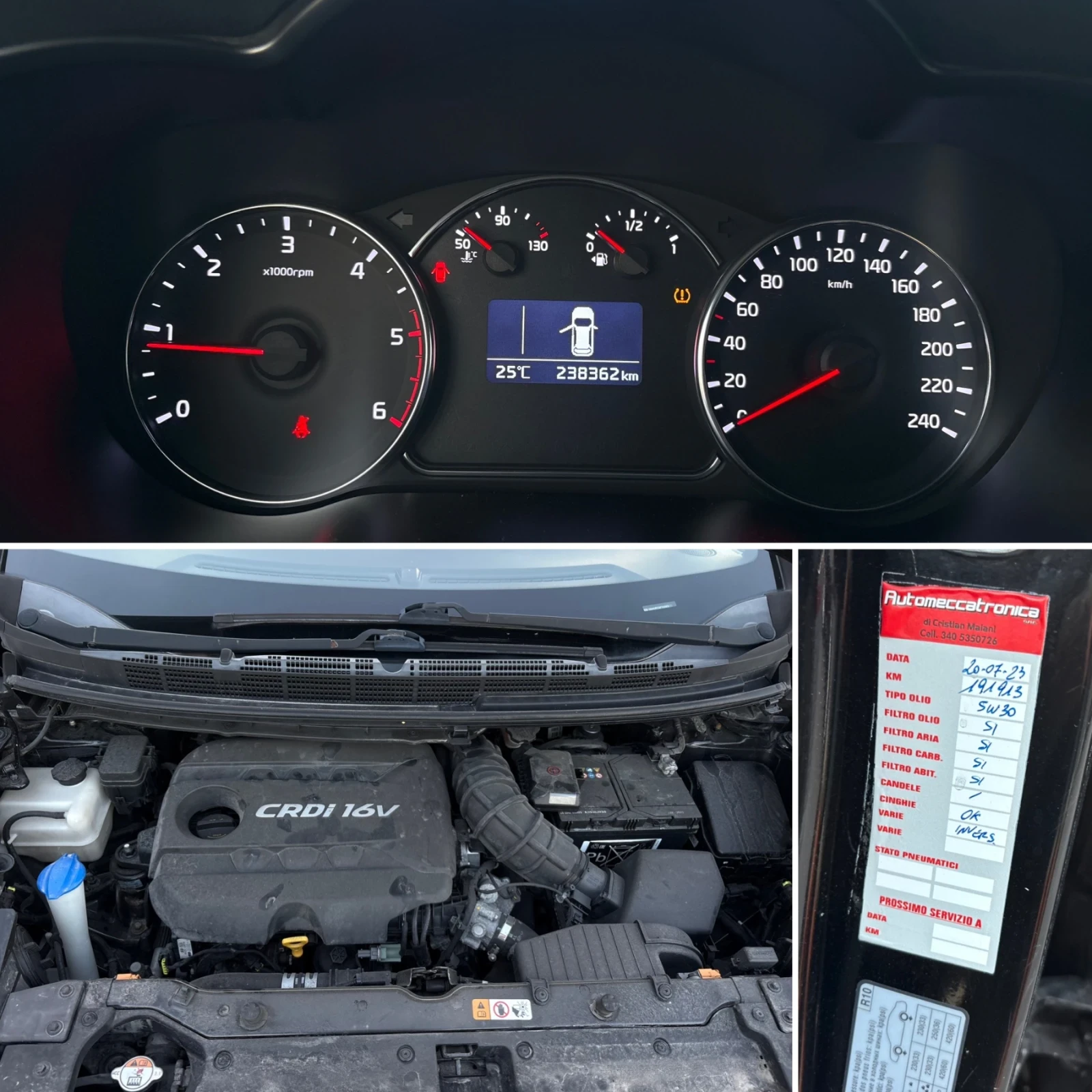 Kia Carens 1.7 116кс* Камера* Keyless* LED* , снимка 17 - Автомобили и джипове - 56133701