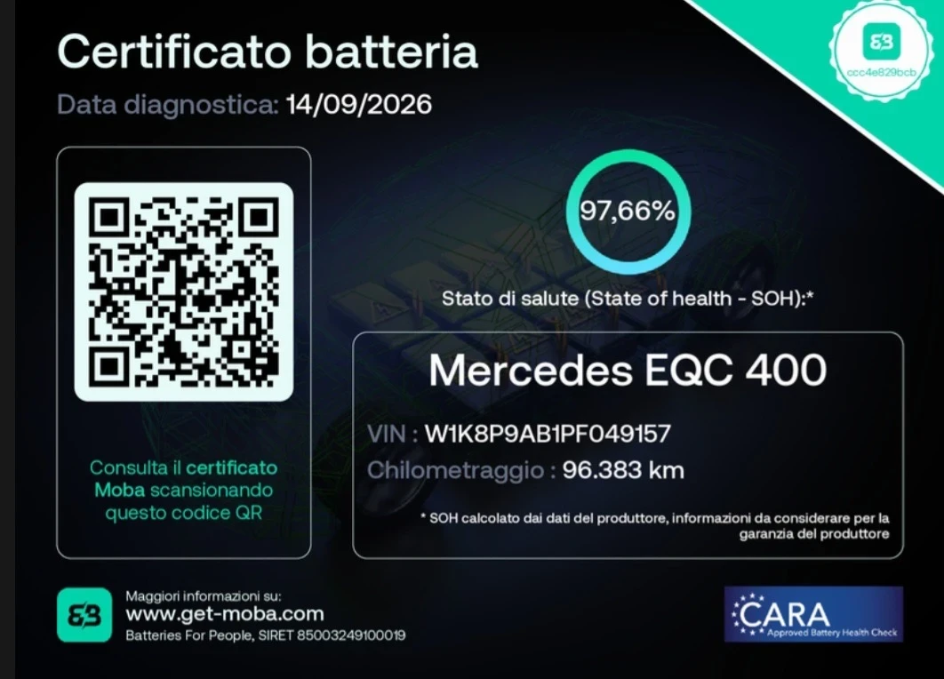 Mercedes-Benz EQC !!!ОЧАКВАН ВНОС!!! 400 4MATIC PREMIUM SOH97.66%, снимка 9 - Автомобили и джипове - 56204935