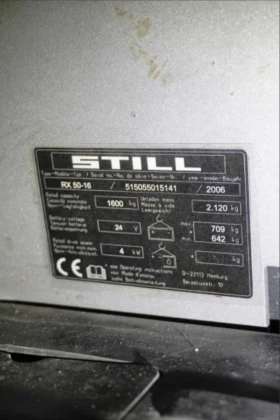 Електрокар Still RX 50-16, снимка 9