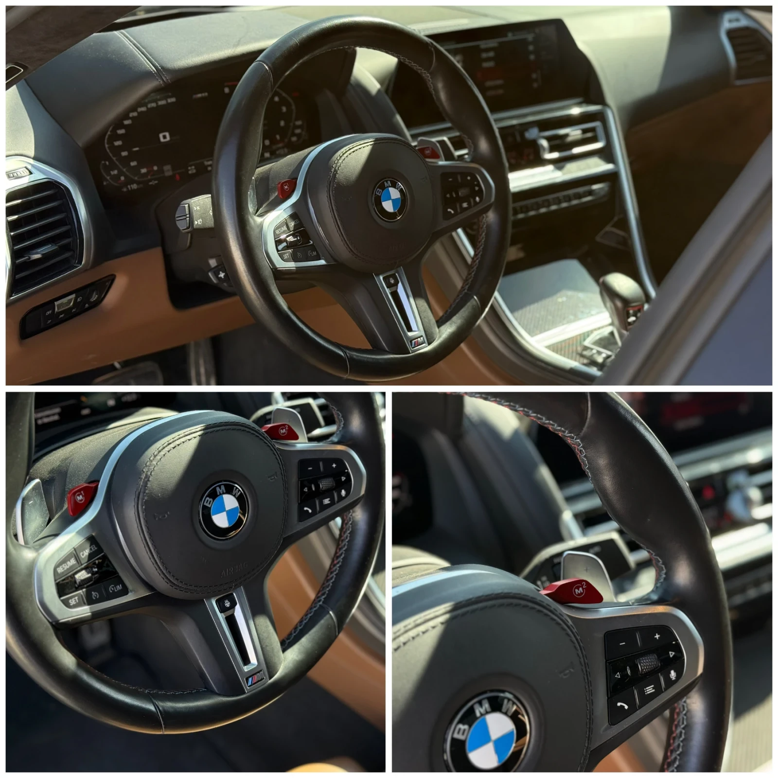 BMW M8 CARBON / HU / INDIVIDUAL / ПОДГРЕВ / ОБДУХВАНЕ /, снимка 11 - Автомобили и джипове - 54041770