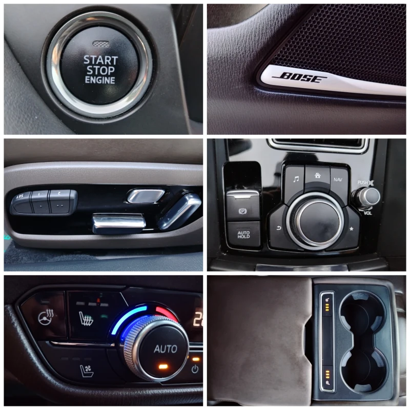 Mazda 6 2.2d-182к.с/НАВИГАЦИЯ/АВТОМАТИК/ПОДГРЕВ/ОБДУХВАНЕ!, снимка 13 - Автомобили и джипове - 50887108