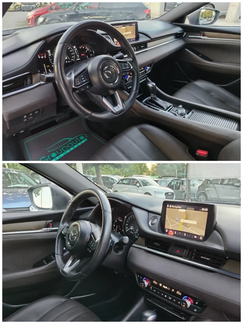 Mazda 6 2.2d-182к.с/НАВИГАЦИЯ/АВТОМАТИК/ПОДГРЕВ/ОБДУХВАНЕ!, снимка 10 - Автомобили и джипове - 50887108