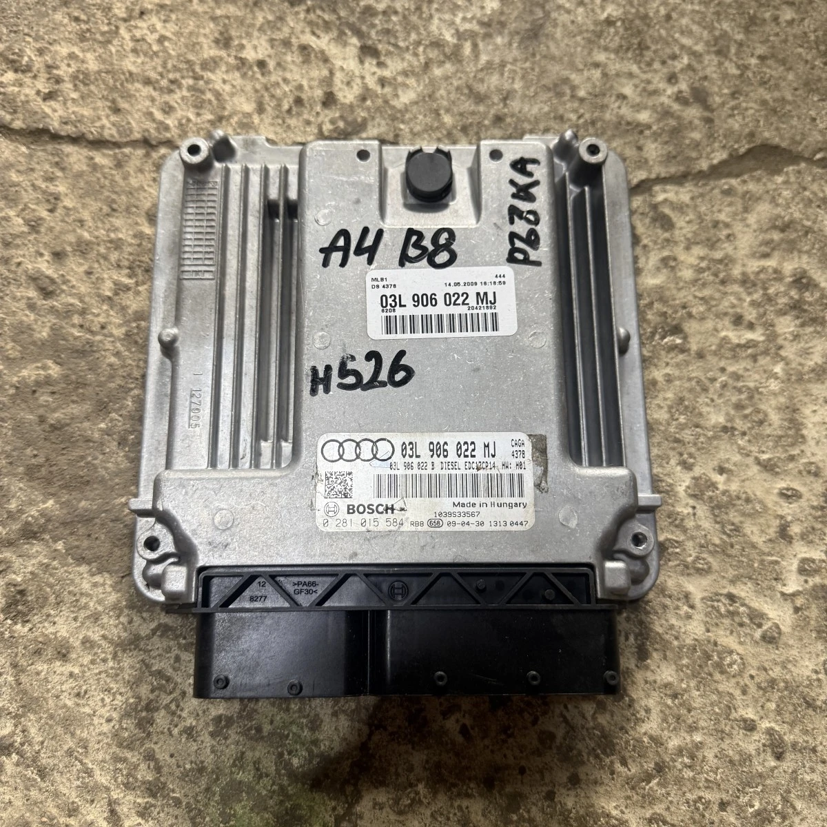 Компютър мотор двигател ECU AUDI A4 A6 A5 Q5 20tdi Cag 03L906022MJ ном 626