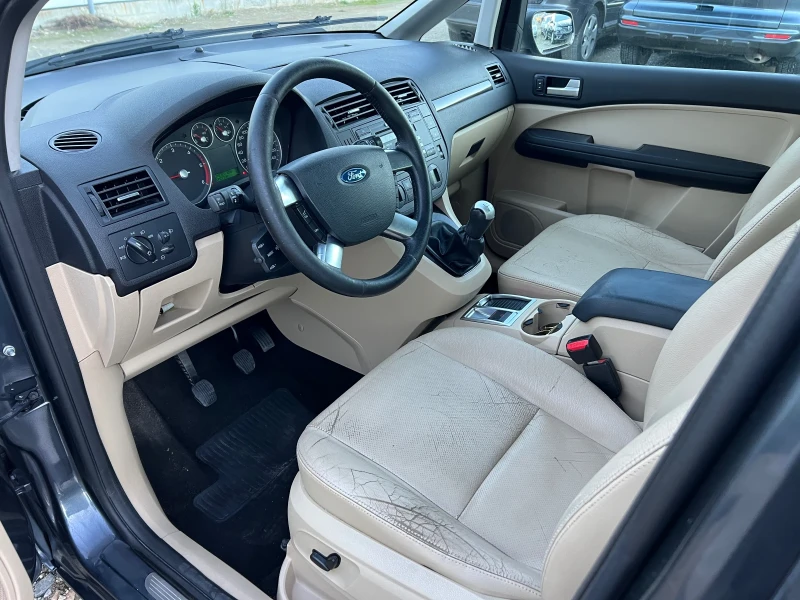 Ford C-max Ghia 1.8TDCI-115к.с/ Кожа/ Подгряване/ Автопилот, снимка 11 - Автомобили и джипове - 52226359