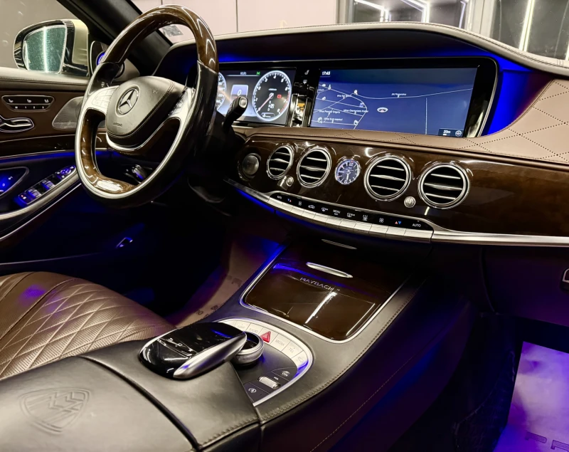 Mercedes-Benz S 500 MAYBACH* 4Matik* Панорама* Лизинг, снимка 13 - Автомобили и джипове - 53155935