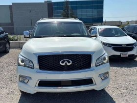 Infiniti QX80 ОБДУХВАНЕ| 360САМ| ПАНОРАМА| 8 МЕСТЕН| CARFAX | Auto.bg — изображение 2