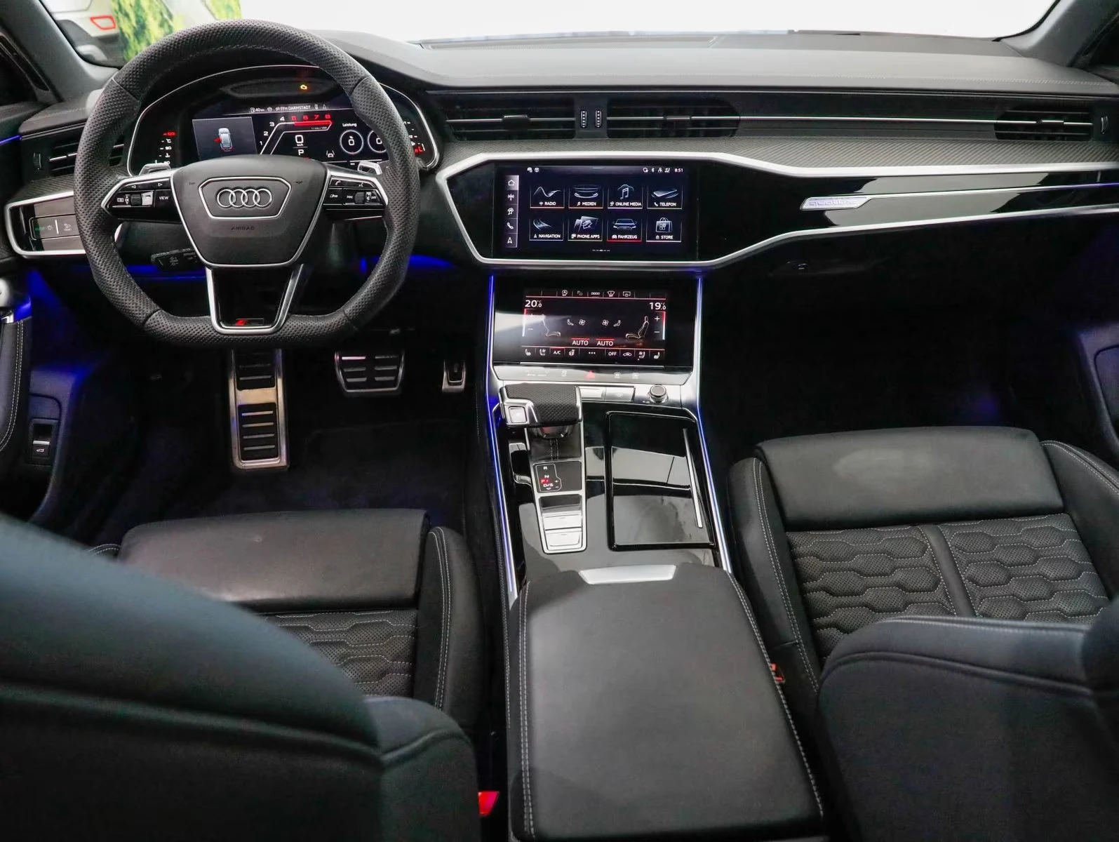 Audi Rs6 AVANT/600HP/MATRIX/CERAMIC/PANO/AHK/360/B&O/673g | Mobile.bg � ����������� 10