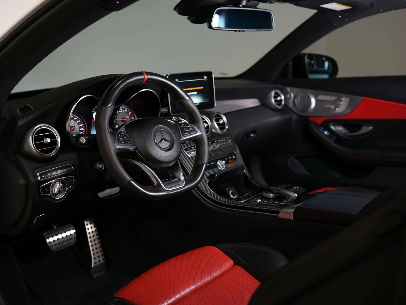 Mercedes-Benz C 63 AMG * S | | STARLIGHT ROOF | PREMIUM PKG * CARFAX * ЦЕ, снимка 9 - Автомобили и джипове - 55872435