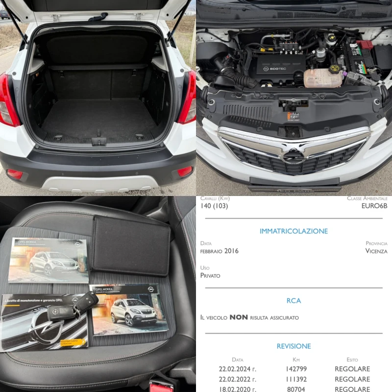 Opel Mokka 1.4 TURBO / LPG / COSMO / KOJA / NAVI / EURO 6B, снимка 16 - Автомобили и джипове - 53446799