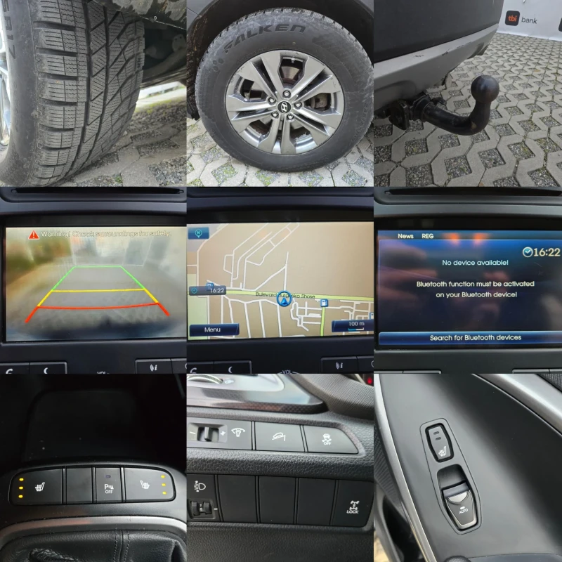 Hyundai Santa fe 2.0CRDI-150кс= 4Х4= 6СК= ПОДГРЕВ= КАМЕРА, снимка 17 - Автомобили и джипове - 53048174