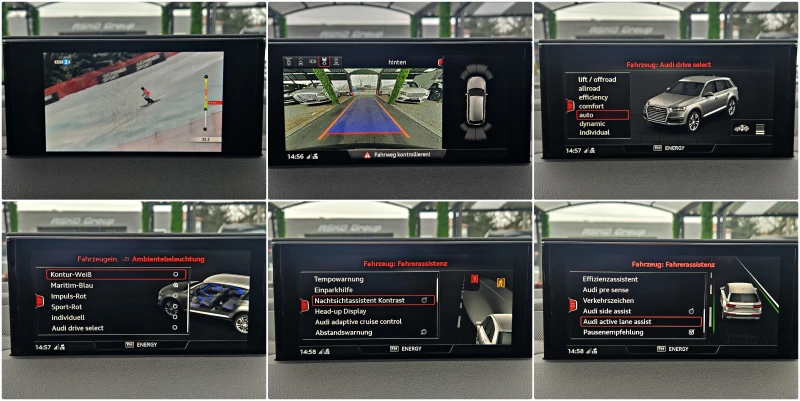 Audi SQ7 CERAMIC/MATRIX/TVx3/DISTR/360CAM/NIGHT/DIGI/PANO/L, снимка 14 - Автомобили и джипове - 53202171