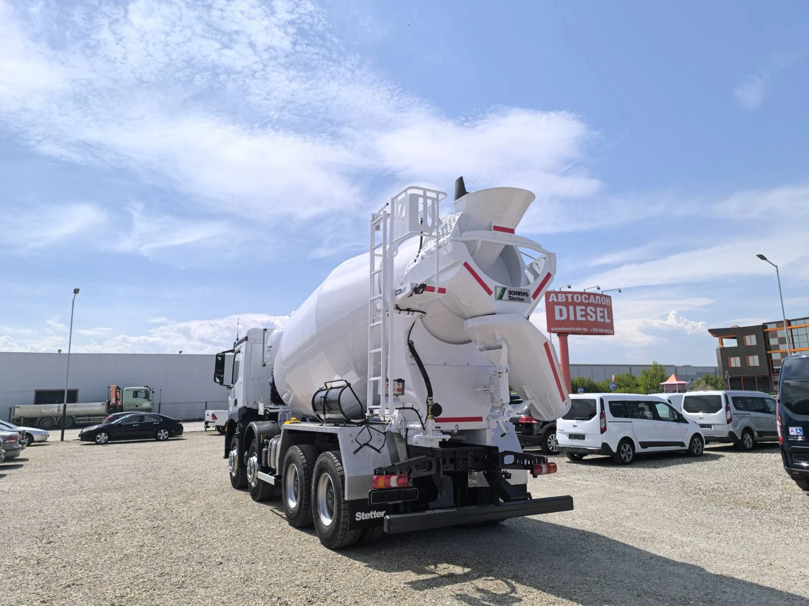 Бетон миксер Mercedes AROCS 3240 STETTER 10M3 ФАБРИЧНО НОВ, снимка 5 - Индустриална техника - 54130752