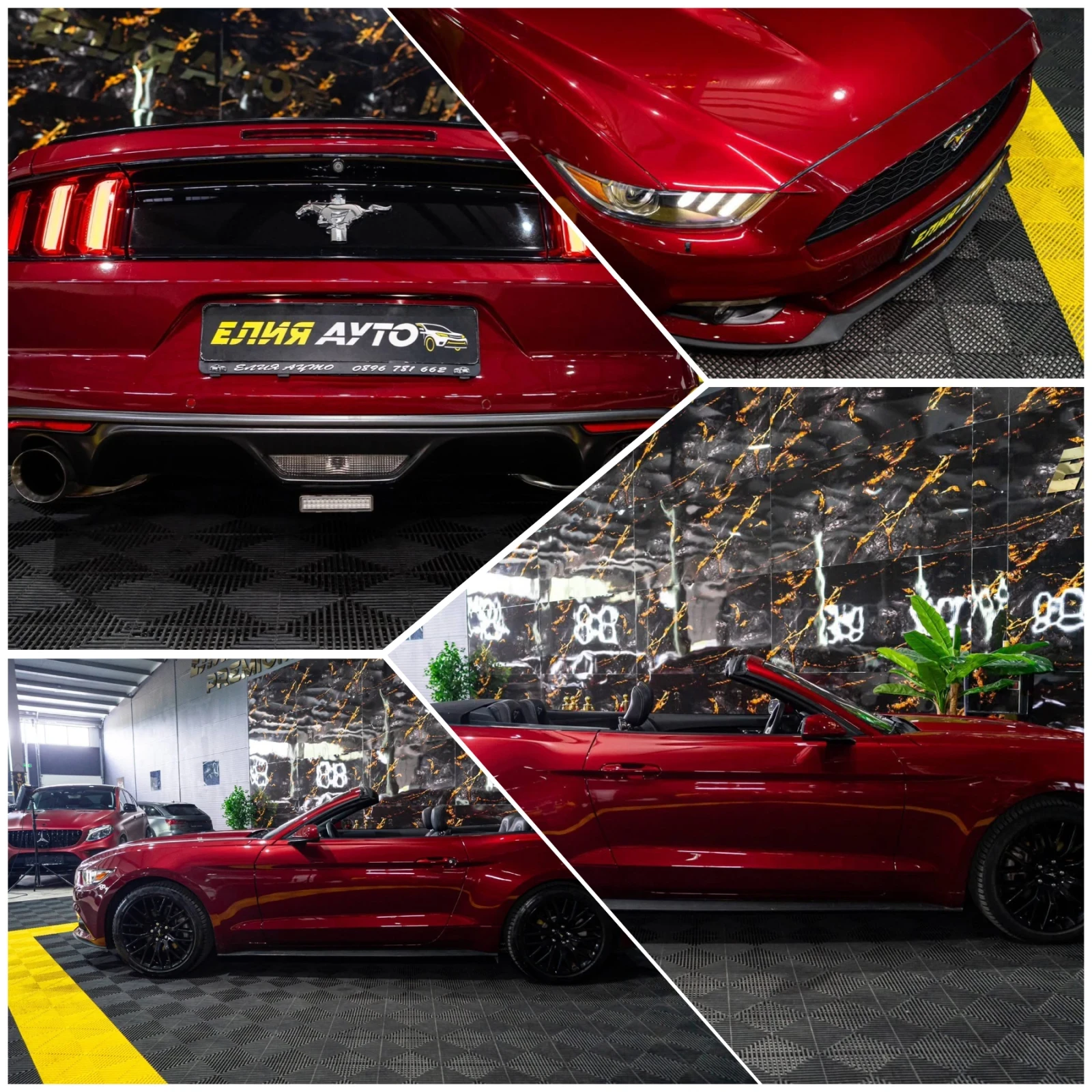 Ford Mustang 2.3 ECOBOOST CABRIO LED NAVI ЛИЗИНГ 100%, снимка 17 - Автомобили и джипове - 55002616