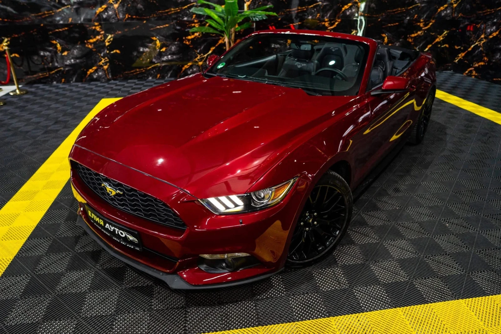 Ford Mustang 2.3 ECOBOOST CABRIO LED NAVI ЛИЗИНГ 100%, снимка 5 - Автомобили и джипове - 55002616
