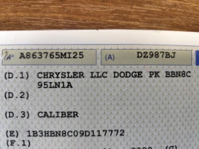 Dodge Caliber 1.8VVT-i* KLIMATIK*  - 3350 € / 6552.03 лв. - 83099084 15