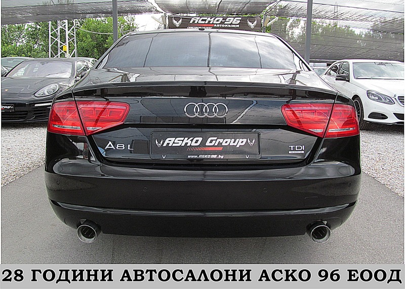 Audi A8 LONG/4.2TDI-FUL!!ПОДГРЕВ ОБДУХВАНЕ СОБСТВЕН ЛИЗИНГ, снимка 5 - Автомобили и джипове - 45888143