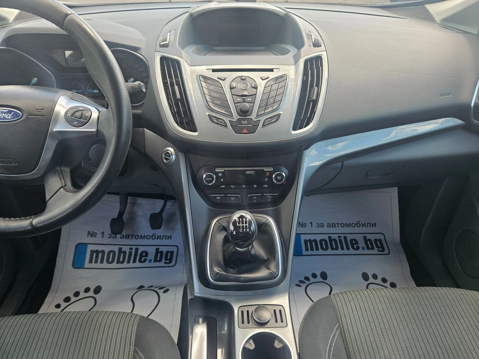 Ford C-max 1.6TDCI-KEYLESS GO ПАНОРАМА-НАВИГАЦИЯ-ПЕРФЕКТЕН, снимка 9 - Автомобили и джипове - 54710882