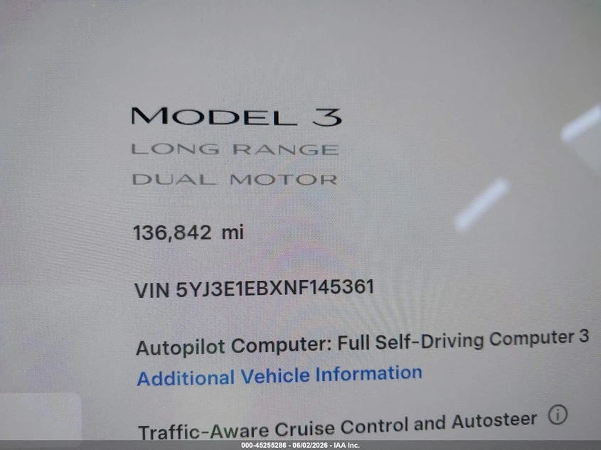 Tesla Model 3 Long Range Dual Motor All-Wheel Drive, снимка 7 - Автомобили и джипове - 55272138