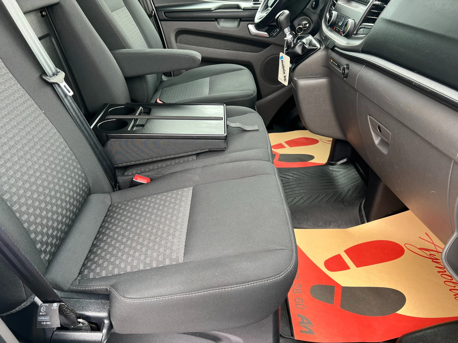 Ford Transit Custom 2.0TDCi ДВЕ СТРАНИЧНИ ВРАТИ/Серв. история/175502км, снимка 15 - Бусове и автобуси - 54621886