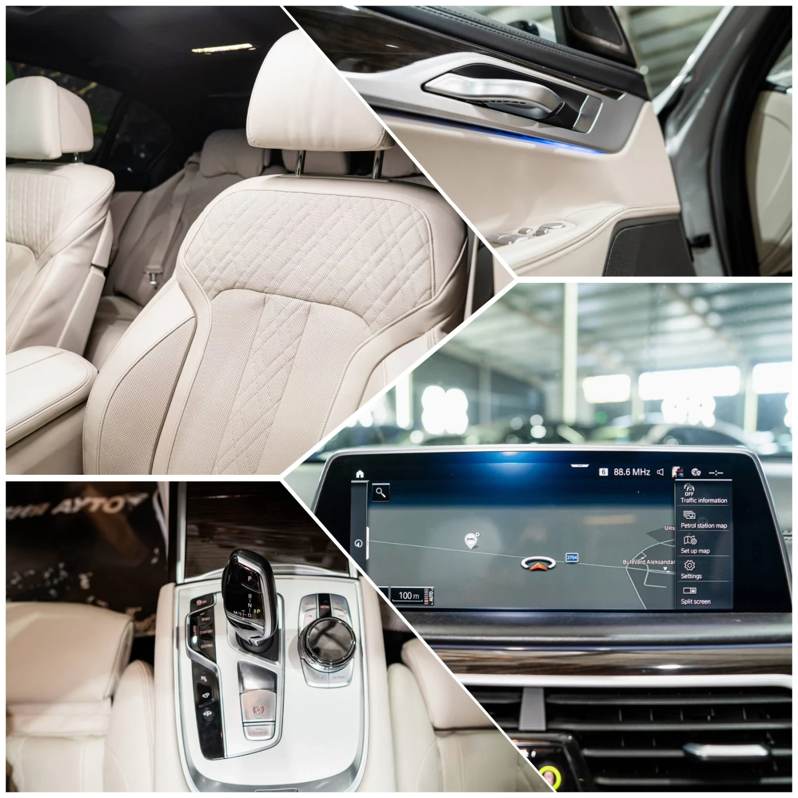 BMW 730 D XDRIVE LONG LED HUD 360 H&K ЛИЗИНГ 100%, снимка 16 - Автомобили и джипове - 56193583