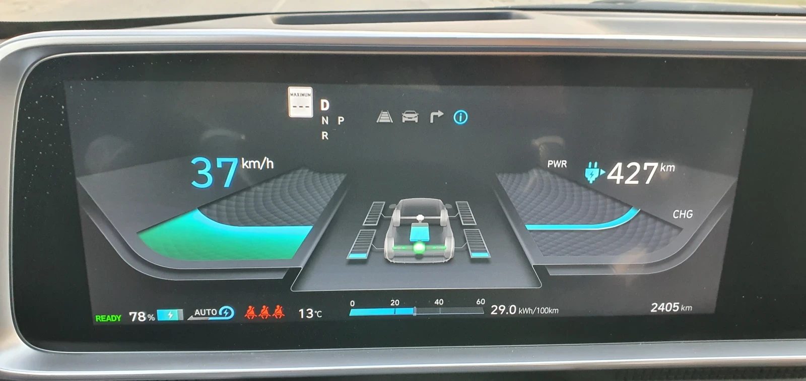 Hyundai Ioniq 6 AWD/нов/2400км/ultimate/full/, снимка 15 - Автомобили и джипове - 53892766