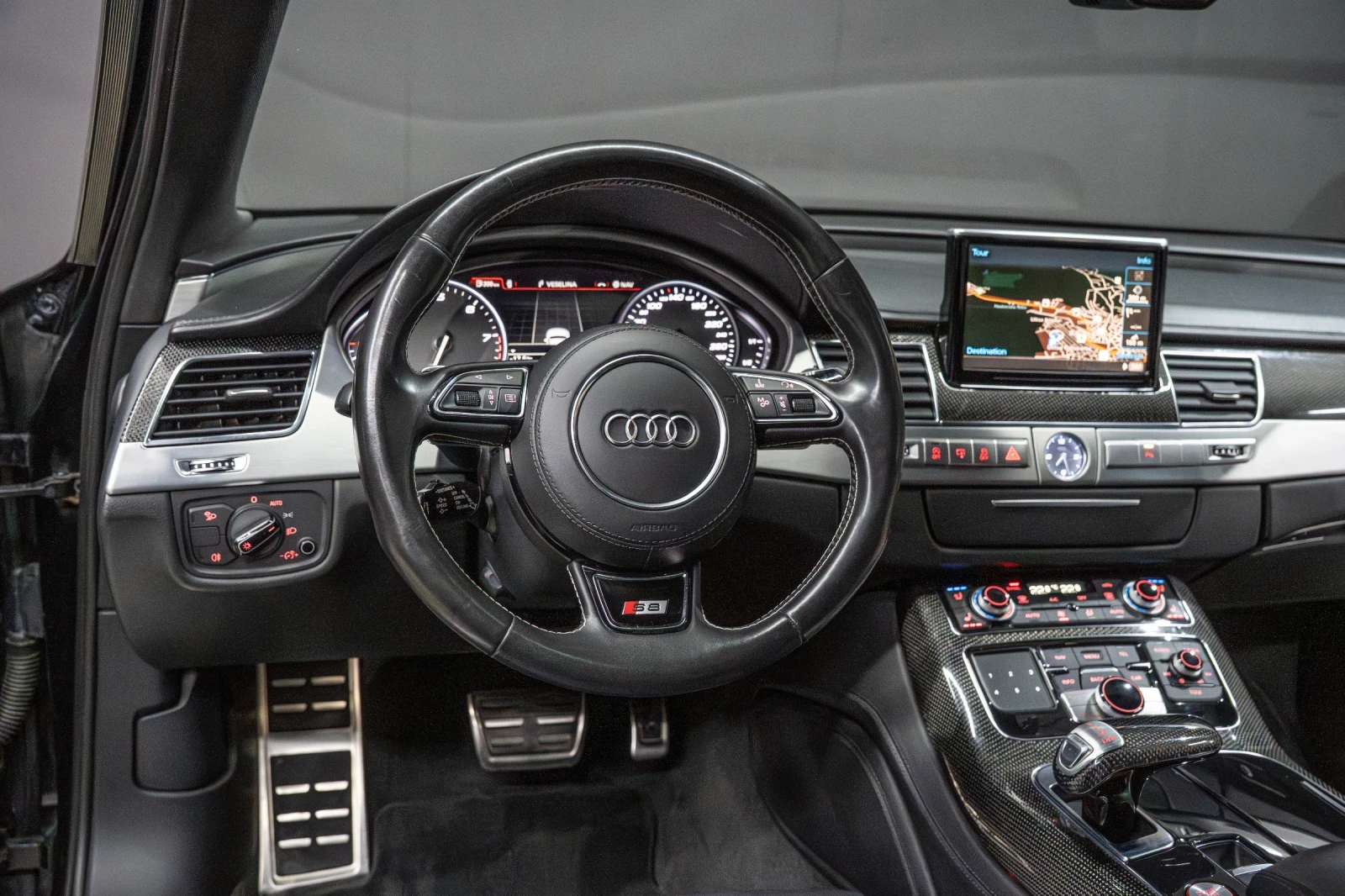 Audi S8 4.0 TFSI / CARBON / MASSAGE / STAGE 1 / BOSE / F1 | Mobile.bg � ����������� 10