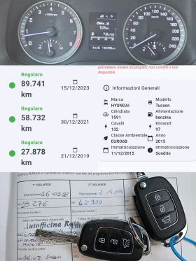 Hyundai Tucson 1.6I/132k.c/110000км/6ск/LED/БЛУТУТ/EURO 6B/ТОП - 25800 лв. - 25683479 | Car24.bg