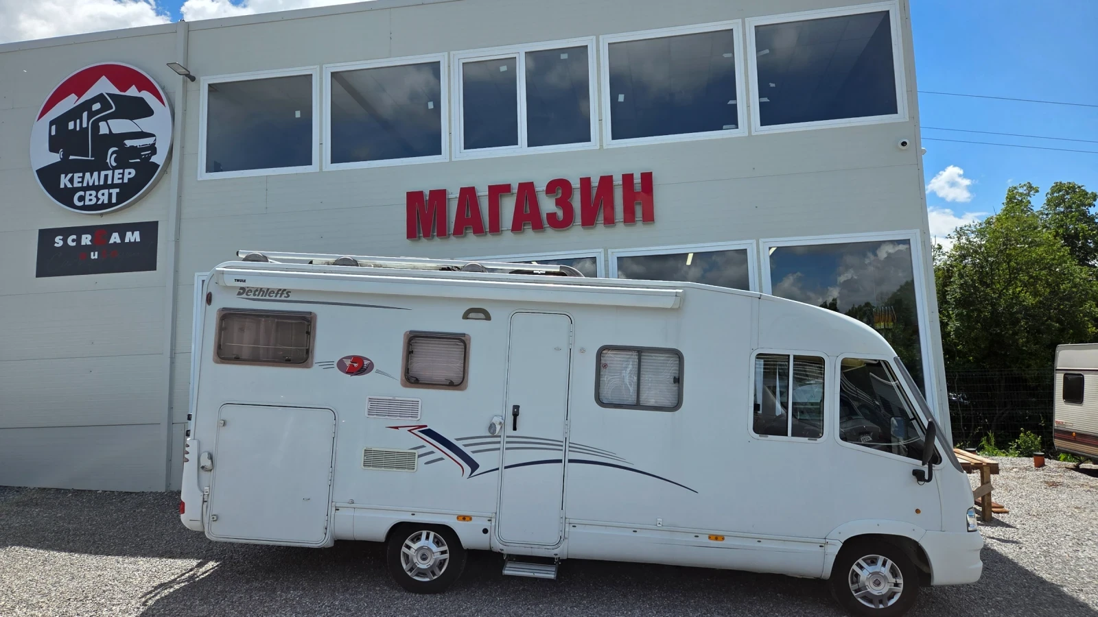 Кемпер Dethleffs ADVANTAGE- XXL гараж.Климатик 150hp, снимка 2 - Каравани и кемпери - 51758593