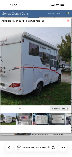 Кемпер SUNLIGHT Fiat Capron T60, снимка 3