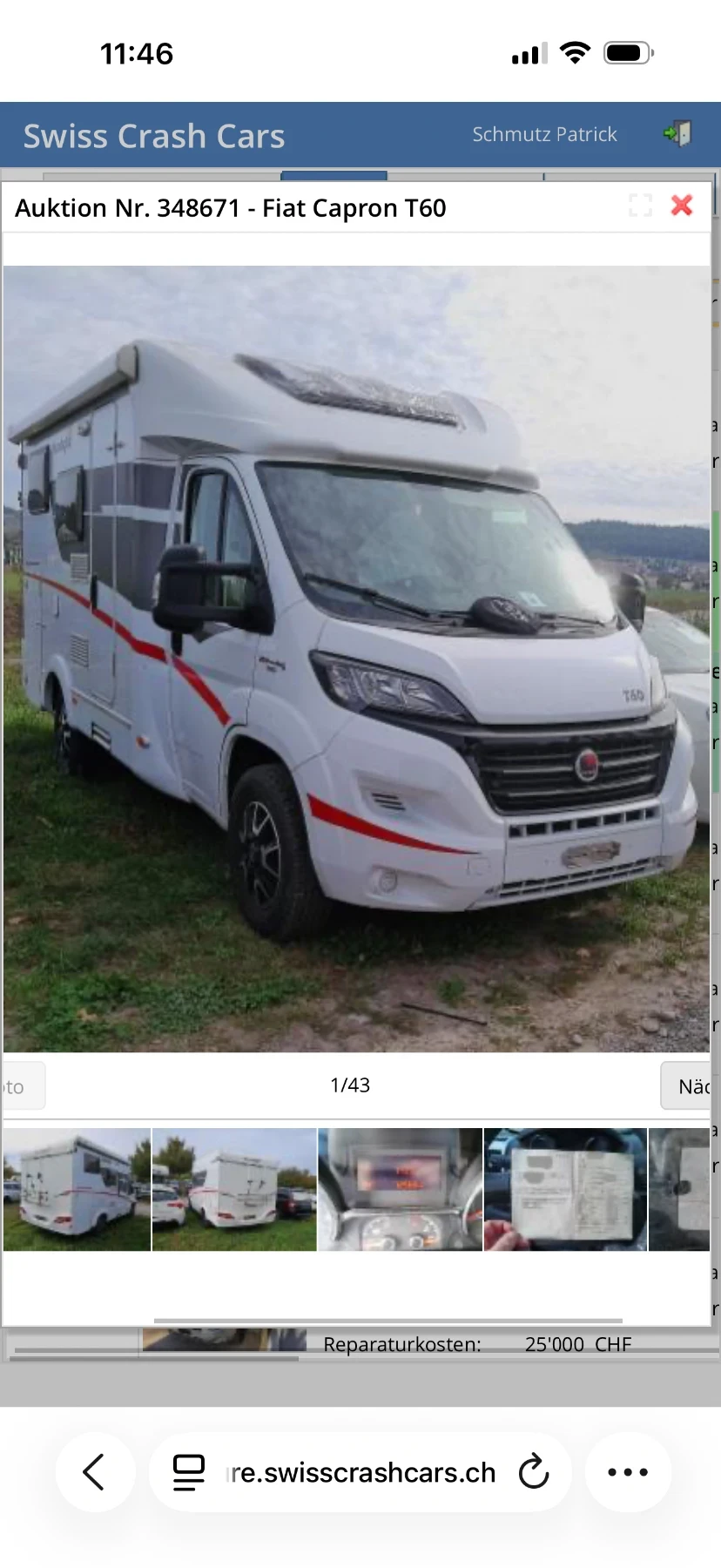 Кемпер SUNLIGHT Fiat Capron T60