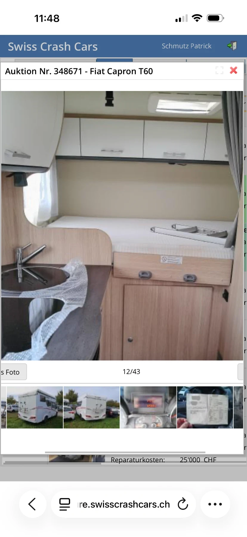 Кемпер SUNLIGHT Fiat Capron T60, снимка 8 - Каравани и кемпери - 56335346