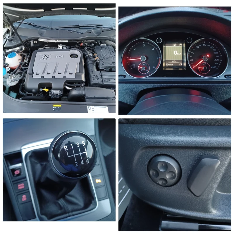 VW Passat 2.0-140 TDI 6ск. ПОДГРЕВ НА СЕДАЛКИ! ТЕМПОМАТ!ПАРТ, снимка 15 - Автомобили и джипове - 52527523