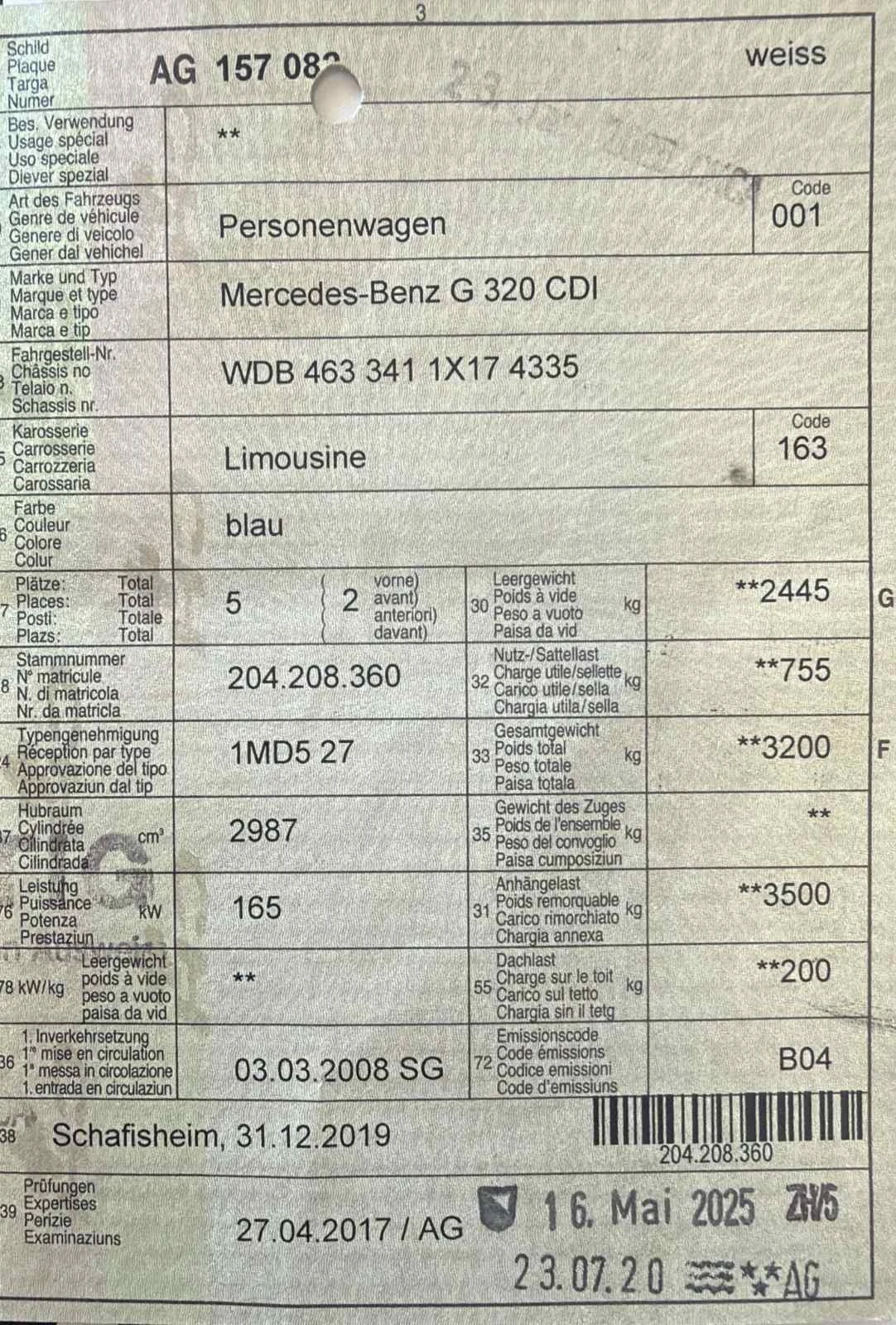 Mercedes-Benz G 320 320 CDI SWISS | Mobile.bg   14