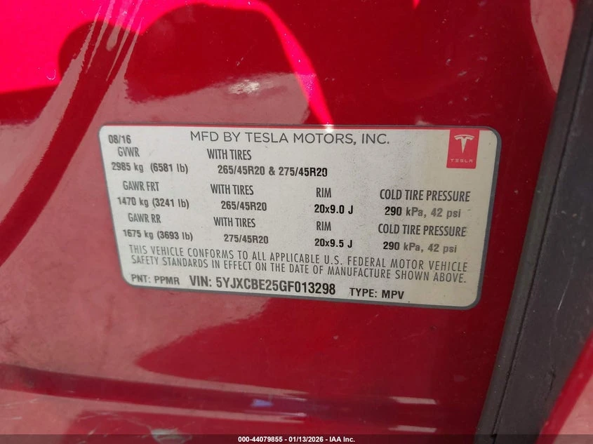 Tesla Model X 60D/70D/75D/90D/P100D, снимка 9 - Автомобили и джипове - 54403479