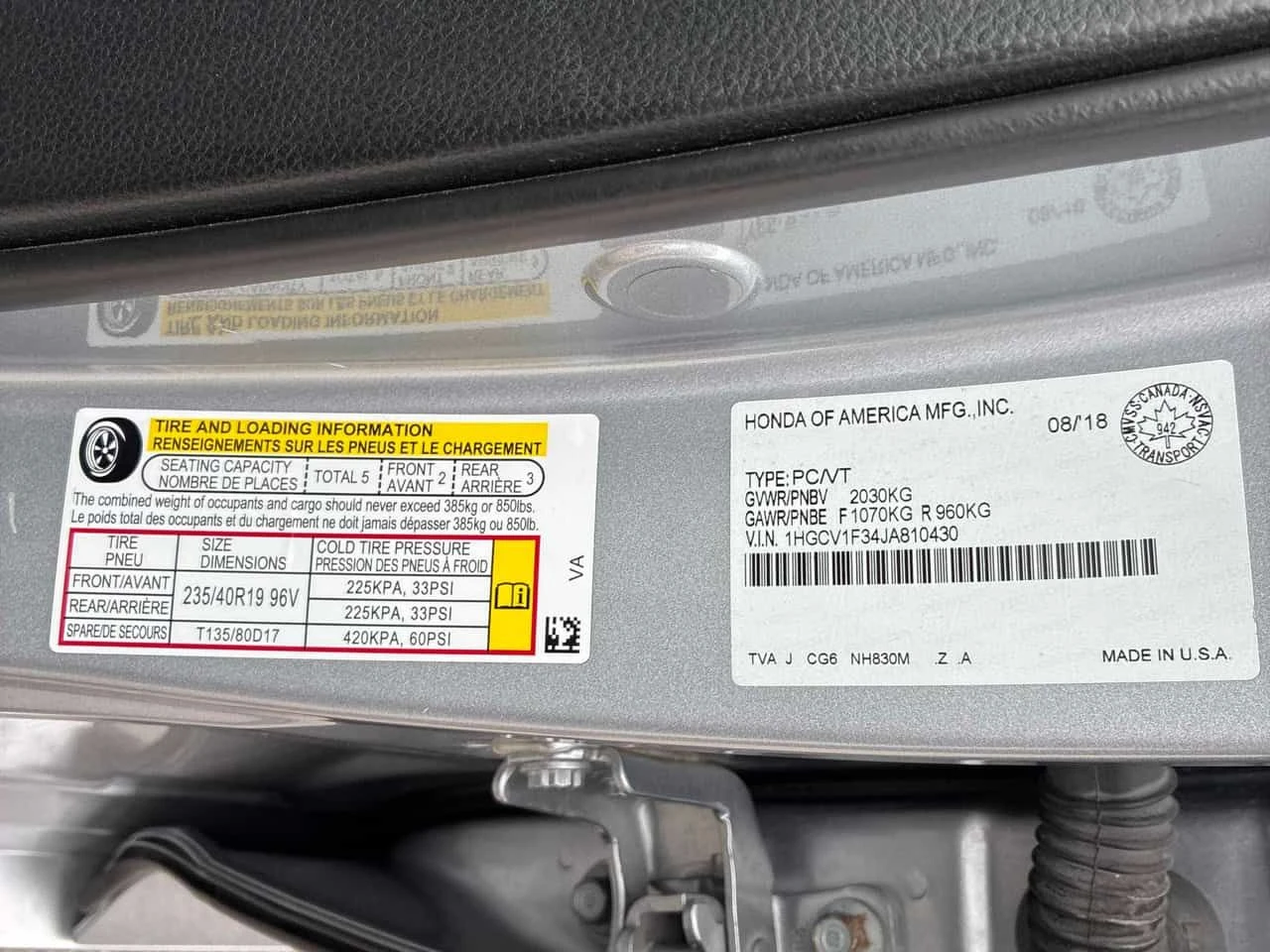 Honda Accord * Sport * CARFAX * ОПЦИЯ ЗА ФИНАНСИРАНЕ , снимка 17 - Автомобили и джипове - 55468290
