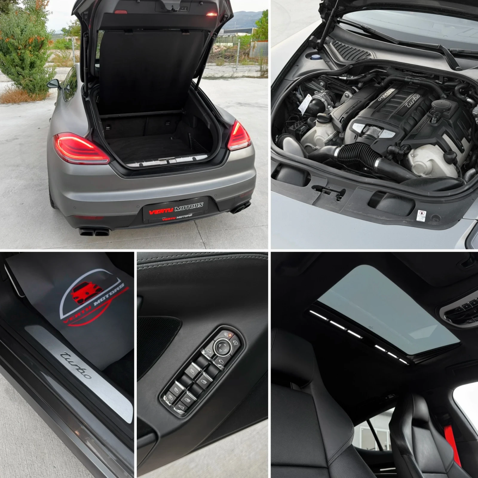 Porsche Panamera TURBO/ SPORT CHRONO/ CARBON/ 21 ZOLL/ PDK, снимка 13 - Автомобили и джипове - 55617974