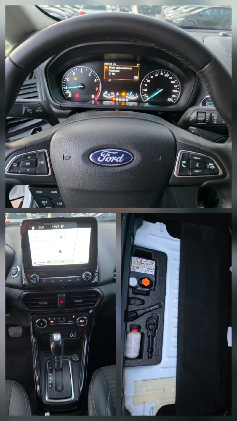Ford EcoSport 1.0i 125k.c UNIKAT ITALIA EURO 6B , снимка 16 - Автомобили и джипове - 52843016