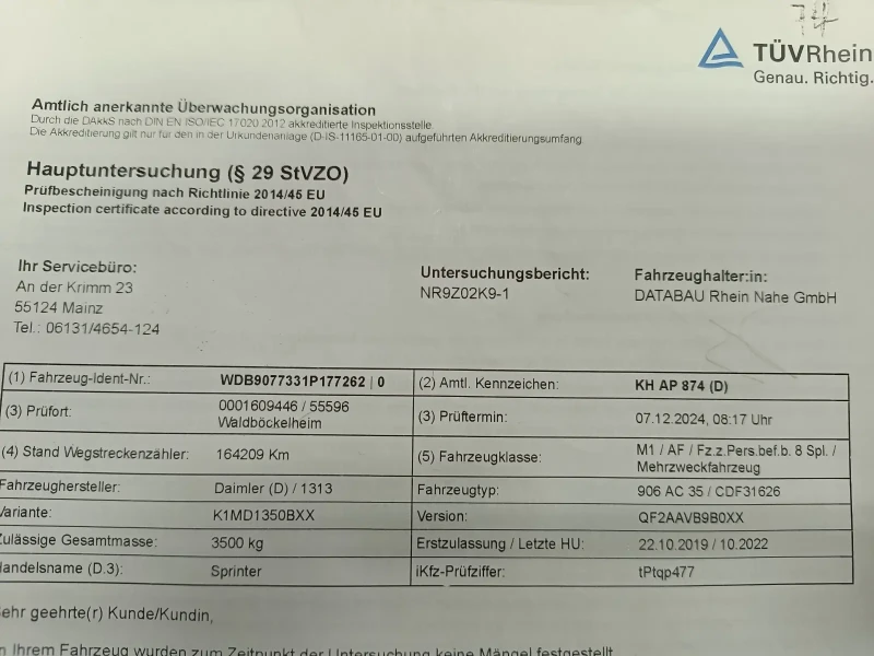 Mercedes-Benz Sprinter 316cdi AUT. 9места 179000км, снимка 12 - Бусове и автобуси - 53441436