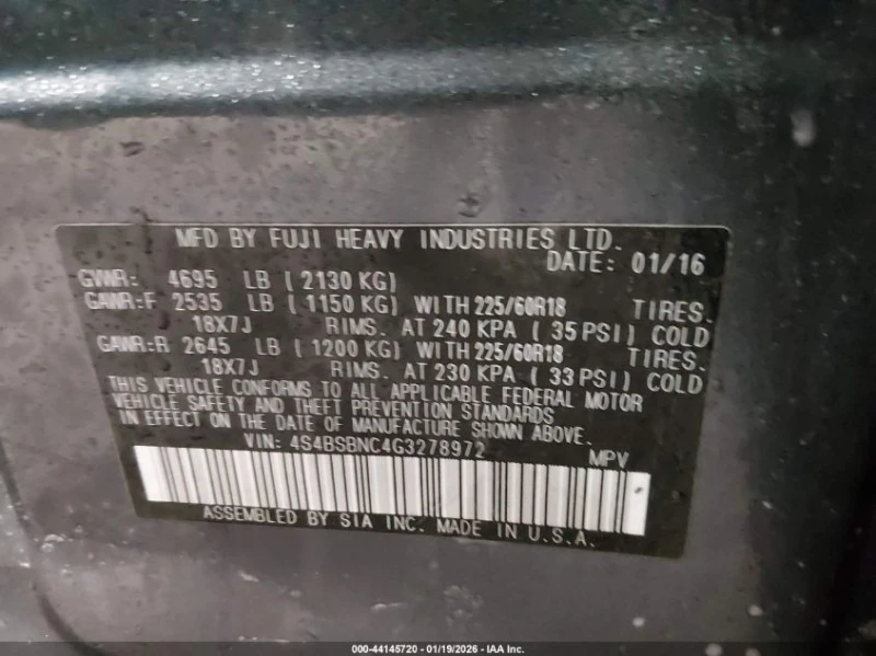 Subaru Outback 2.5l 2.5I Limited, снимка 9 - Автомобили и джипове - 53501543