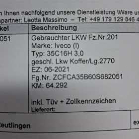 Iveco Daily 35c16 3.0 МОТОР 66000КМ ДЪЛГА БАЗА КЛИМА , снимка 8